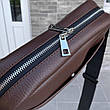Коричнева сумка через плече Galaxy brown багато відділень, фото 8