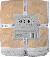 Одеяло флисовое Soho 150х200 см Plush hugs Beige