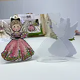 Набір для вишивання Suzir'ya Edinoroga “Літній янгол” (біла акрилова основа з підвісом), фото 3