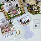 Набір для вишивання Suzir'ya Edinoroga “Літній янгол” (біла акрилова основа з підвісом), фото 4