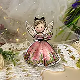 Набір для вишивання Suzir'ya Edinoroga “Літній янгол” (біла акрилова основа з підвісом), фото 2