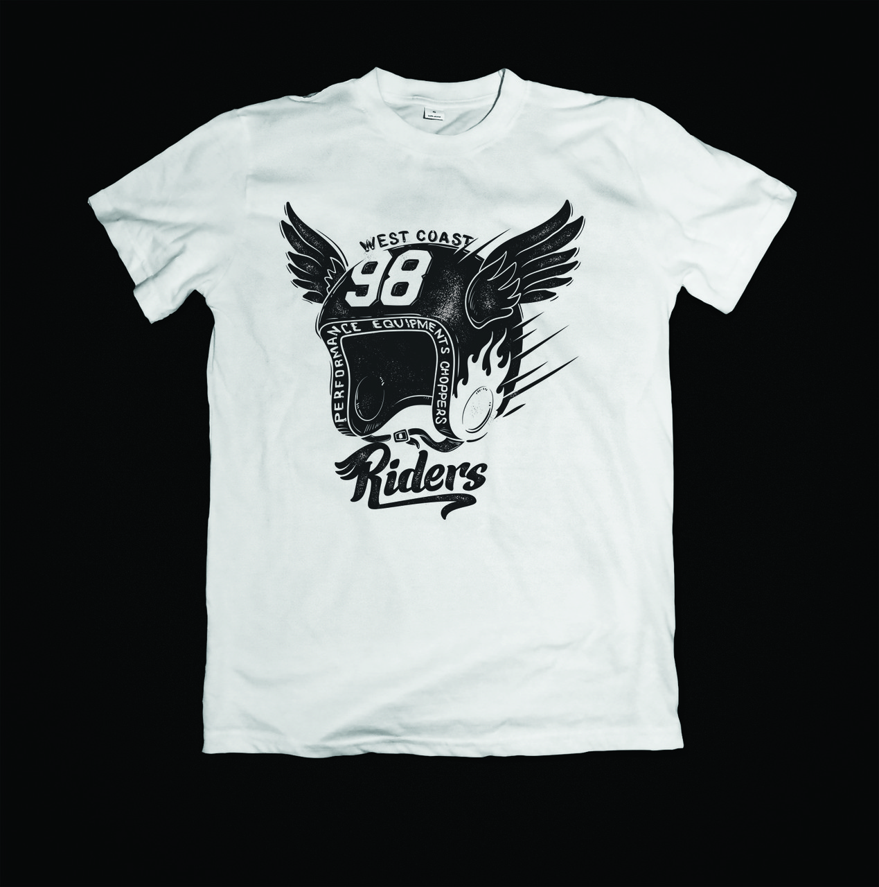 Футболка YOUstyle West coast RIDERS 1078 White