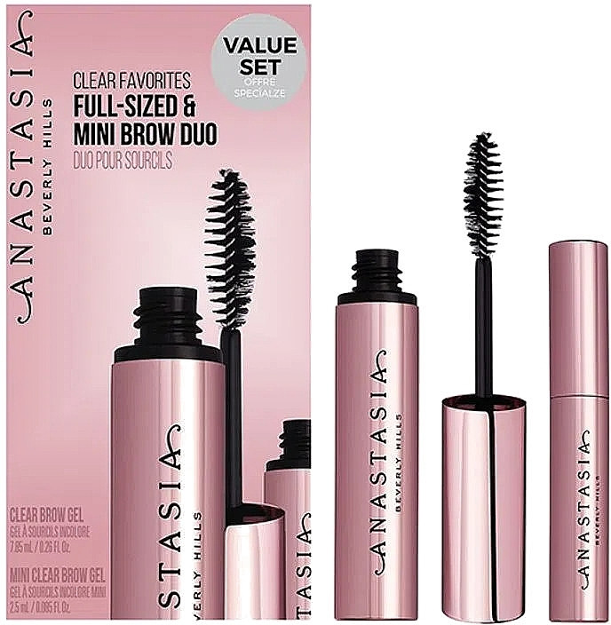 Прозорий фіксуючий гель для брів Anastasia Beverly Hills Clear Brow Gel (набір 2 шт)