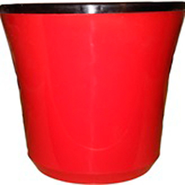 Горшок для Цветов Двойной 2,4л Сатини №4 (190х165х125)цвет Бордово ...