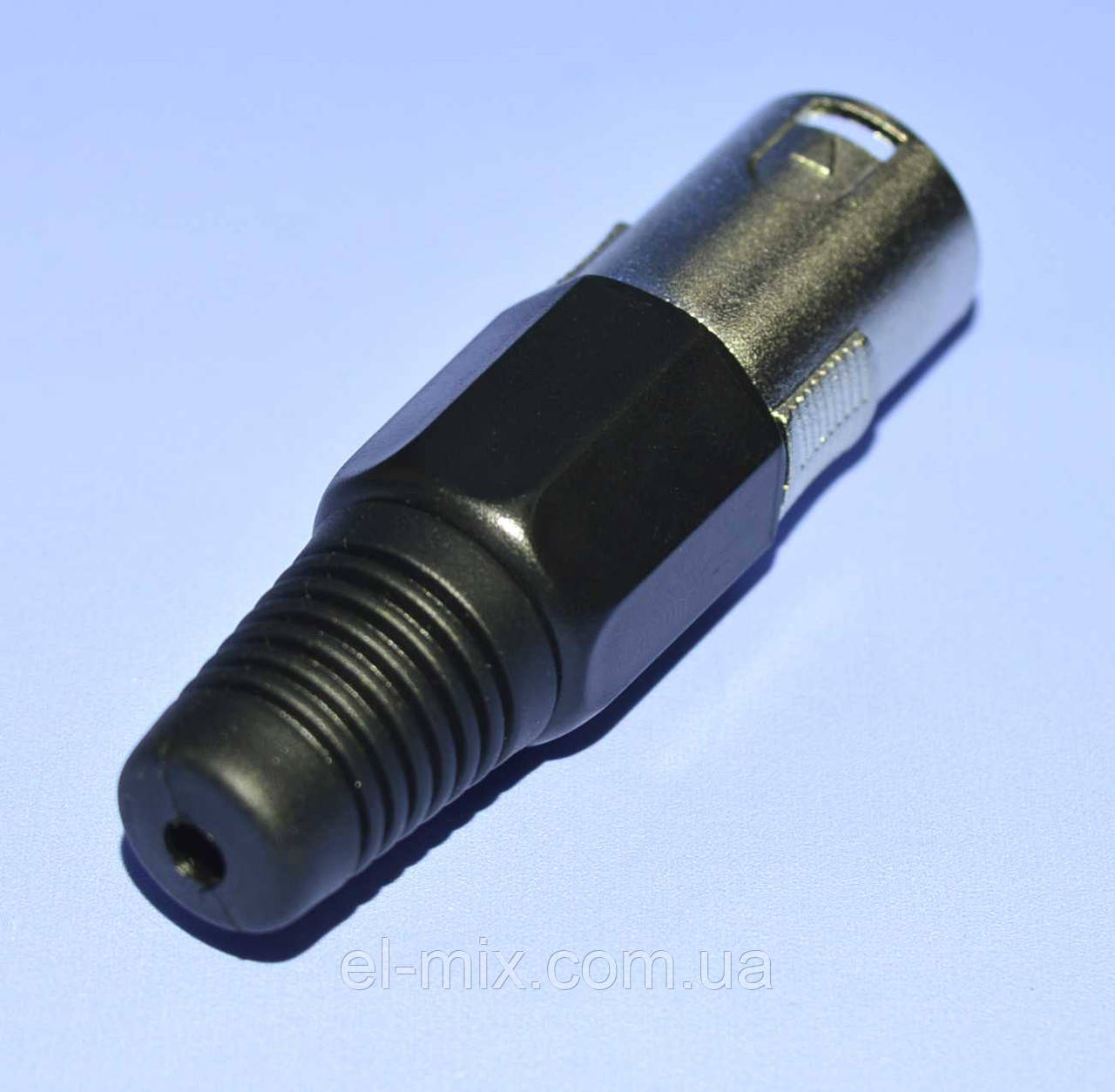 Штекер CANON (XLR) кабельный 3pin черный WTY0054A - фото 3 - id-p336663350