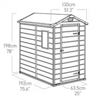 Садовый домик пластиковый для инвентаря KETER MANOR 4×6 255138