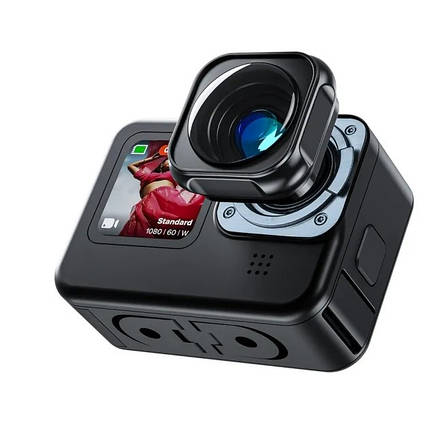 Модуль об'єктива GoPro 12/11/10/9 Max Lens Mod ширококутний 155° Telesin GP-LEN-001, фото 1