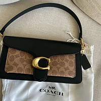 Сумка чорно-коричнева Coach black/brown