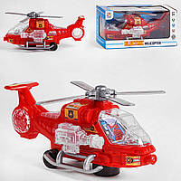 Іграшка вертоліт 8825, колесо вільного руху, світло, звук