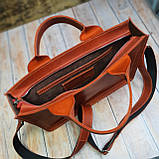 Шкіряна офісна сумка GS червоного кольору, фото 5