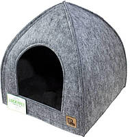 Палатка Lucky Pet Регги 2 40х40х42 см Серый (4820268553836) UK, код: 7997776
