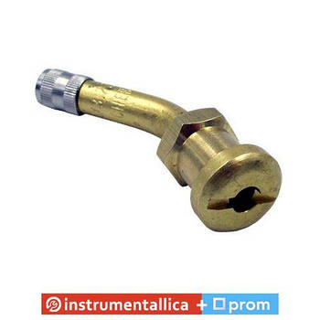 Вентиль безкамерний для вантажних автомобілів V3-22-1 посадка 9,7 мм 25х28 мм кут 45° довжина 56 мм