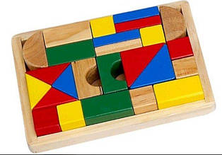 Іграшка дерев'яна блоки 25 шт. HJD93506