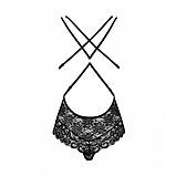 Боді Obsessive 860-TED — 1 Teddy black L/XL, фото 5