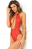 Боди HOT PURSUIT LACE BODYSUIT RED, S/M, фото 3