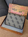 Гаманець Guess жіночий мінікнижка Гаманець Гесс сірий, фото 5