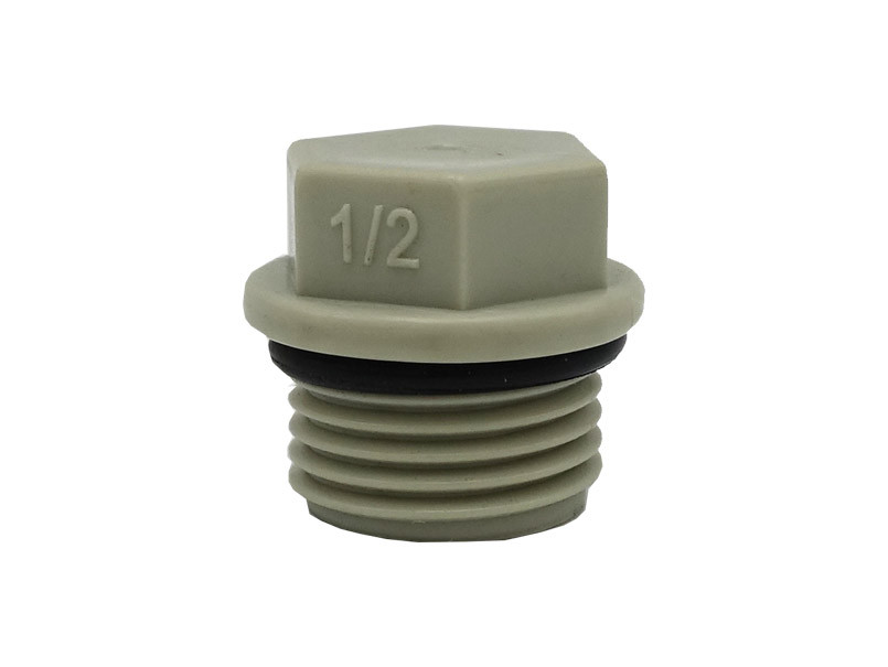 Заглушка нарізна Ø.20x1/2" сірий колір (170/1700шт) ASCO®