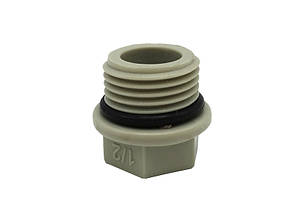 Заглушка нарізна Ø.20x1/2" сірий колір (170/1700шт) ASCO®, фото 4