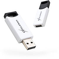 Флеш-накопичувач Exceleram 64GB H2 Series White/Black USB 2.0 (EXU2H2W64)