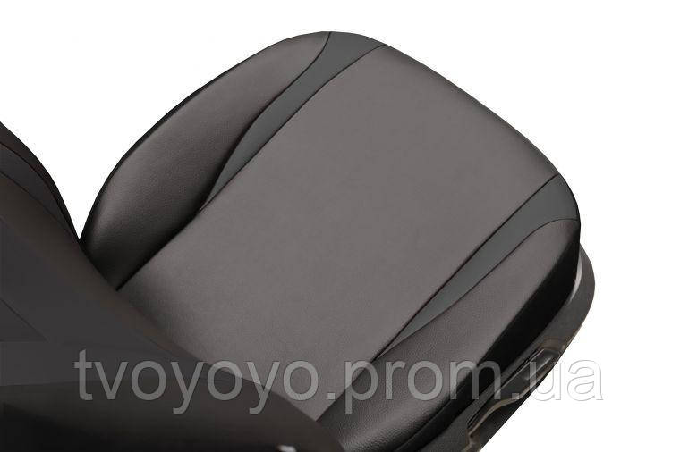 Авточехлы из эко кожи PEUGEOT 207 2007-2012 SW Kombi POK-TER Design Leather с черной вставкой TV, код: 8036290 - фото 6 - id-p1951769925
