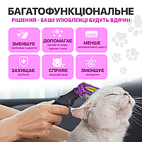 Фурминатор для котів з довгою шерстю FURminator розмір L (6.5см), з кнопкою, фото 5