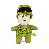 Мягкая игрушка KidsQo солдат ВСУ без бороды 25см (KD703) UK, код: 7764364