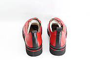 Жіночі кросівки Guero G177-65-KD-1-60-01 в червоній шкірі на шнурках 36, фото 4