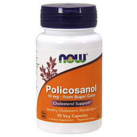 Поликозанол (Policosanol) Now Foods 10 мг 90 вегетарианских капсул TV, код: 7701294