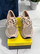 Кросівки жіночі Messimod H21Y5063-R311-BEIGE шкіряні із перфорацією 36, фото 3