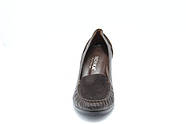 Туфлі жіночі мокасини  Norka 163-24-39 коричневі 37, фото 3