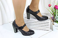 Туфлі жіночі Norka 320-98-03 чорні на підборі 37