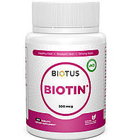 Биотин Biotus Biotin 300 mcg 100 Tabs BIO-530296 SN, код: 7778521