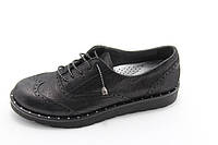 Туфли женские оксфорды Aras Shoes 108-Simli-Siyah кожаные на шнуровке 40