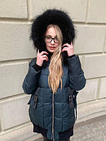 Куртка пуховик женская TARUN Y020-823-SLH004 с капюшоном S L