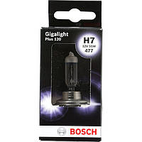 Автолампа BOSCH Gigalight Plus 120% H7 55W 12V PX26d (1987301170) 1шт. бокс UQ, код: 6722864