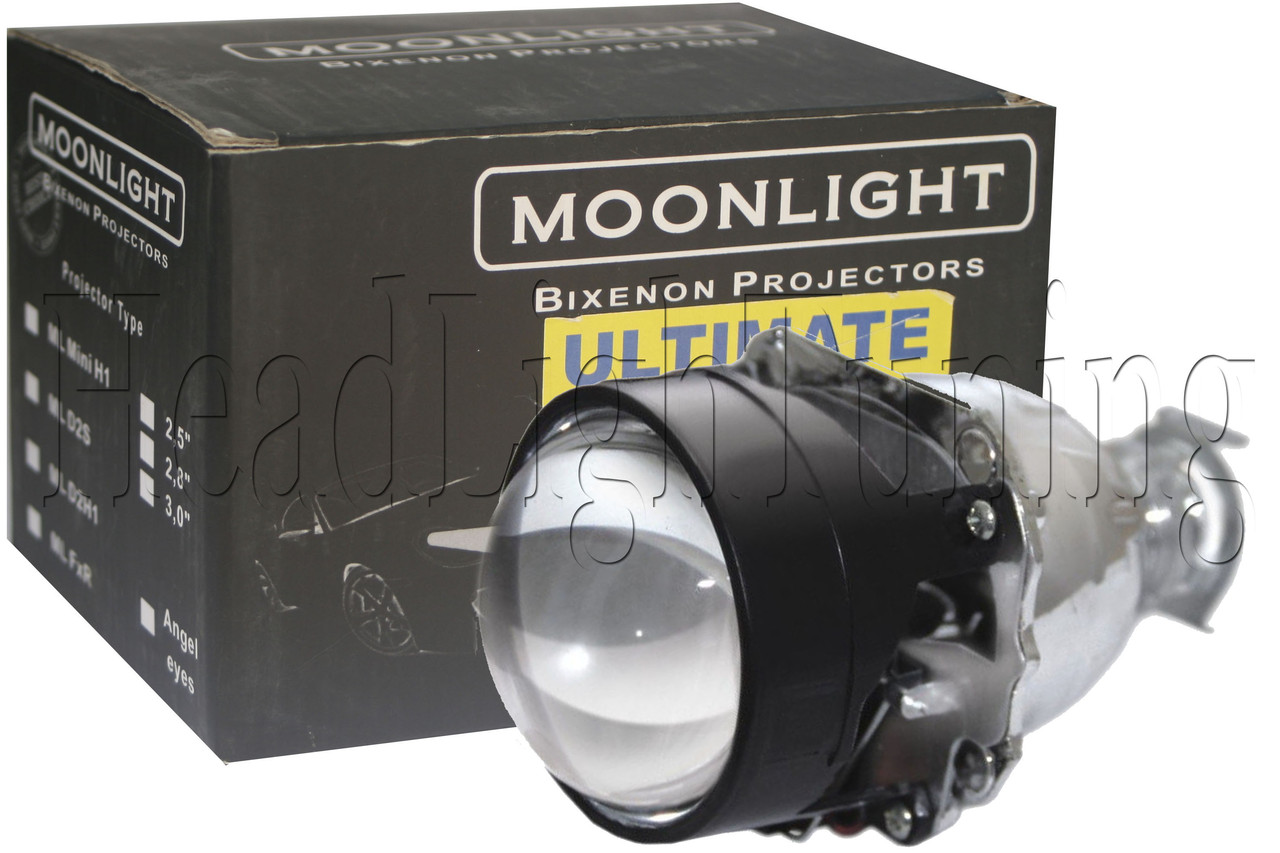 Біксенонові лінзи Moonlight Ultimate + 50% LIGHT G5 2,5" дюйма (<unk> 64 мм) H1, маски стандарт