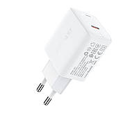 Зарядное устройство Acefast A21 USB-C PD30W Max GaN Gharger 3A White PR, код: 8024636