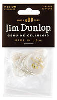 Медиаторы Dunlop 483P04MD Genuine Celluloid White Pearloid Medium Player's Pack (12 шт.) PS, код: 6838994