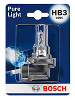 Автолампа BOSCH Pure Ligh HB3 60 W 12 V P20d (1987301062) 1 шт. блістер SN, код: 6722897