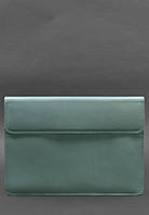 Кожаный чехол-конверт на магнитах для MacBook 16 дюйм Бирюзовый BlankNote KT, код: 8131859