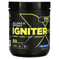 Комплекс до тренировки AllMax Nutrition Igniter Pre-Workout 320 g 50 servings Blue Raspberr PR, код: 7910935