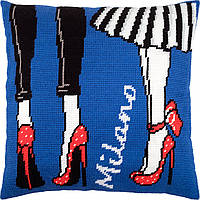 Набір для вишивання декоративної подушки Чарівниця Мілан 40×40 см V-236 FS, код: 7243188