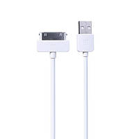 USB кабель Light iPhone 4/4s 30pin 1м white Remax 300803