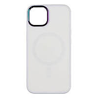 Чехол TPU Foggy with Magsafe Apple Iphone 14 Pro Max White UQ, код: 8150505