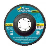 Круг лепестковый торцевой NovoAbrasive Standard NS2760125 т27 P60 125*22,2 мм