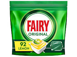 Таблетки для посудомийних машин 92 Original All in One Lemon. ТМ FAIRY