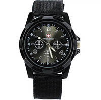 Мужские наручные часы Swiss Army Watch Армейские кварцевые Черные ML, код: 6659542