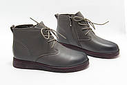 Черевики жіночі MeegoComfort A19166-1-grey сірі на шнурівці 36 38, фото 6