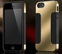 Стильный чехол бампер для iPhone 4 4S золотистый
