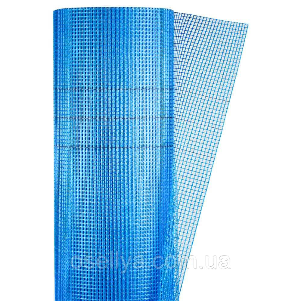 Склосетка штукатурна лужностійка синя 145 г/м2 5×5 мм 1×50 м SIGMA (8406641)